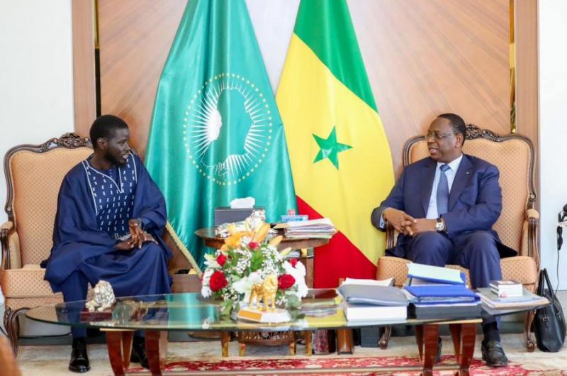 rencontre entre les Présidents Macky Sall et Bassirou Diomaye Faye