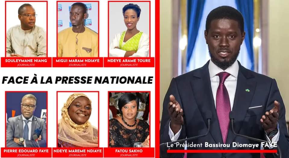 Découvrez les six journalistes sélectionnés pour le premier entretien avec le Président Bassirou Diomaye Faye