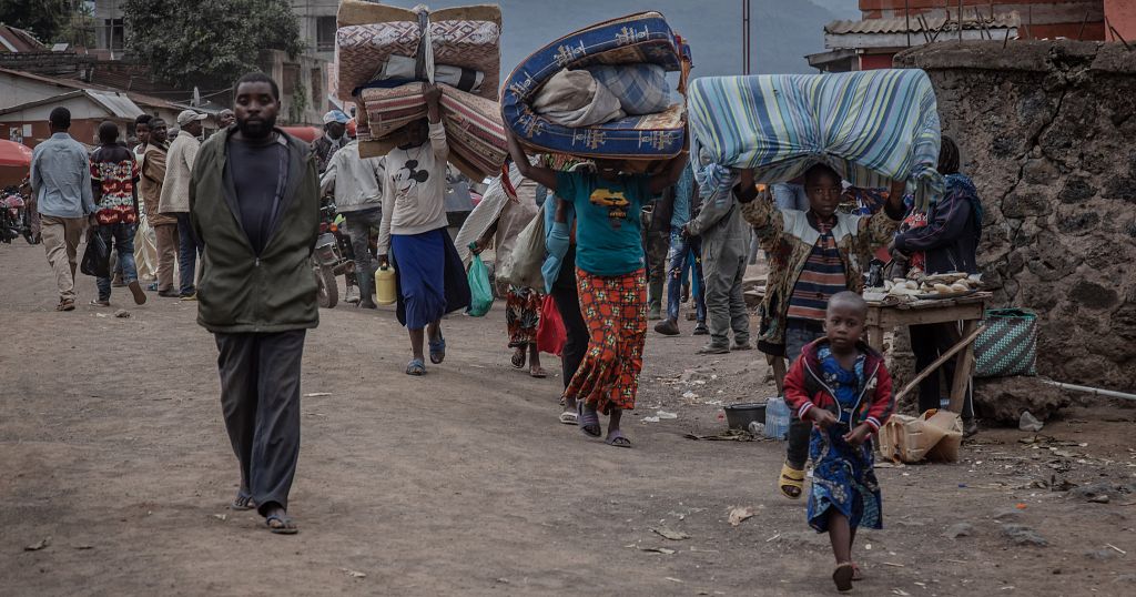 RDC: des dizaines de milliers de déplacés après la progression des rebelles dans le Nord-Kivu